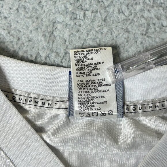 Reebok NFL New York Jets Jersey M (10-12) White Brett Favre #4 Onfield - Picture 11 of 13